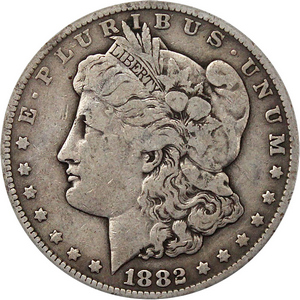 1882 CC Morgan Silver Dollar VG/F Condition