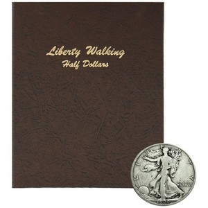 1916-1947 Walking Liberty Half Dollar Circulated Condition in Album