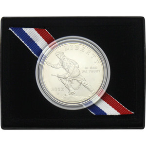 2012 W Infantry Soldier Silver Dollar BU Coin in OGP 2012 W Infantry Soldier Silver Dollar BU Coin in OGP