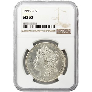 1883 O Morgan Silver Dollar MS63 NGC