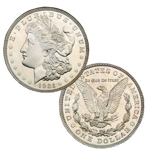 1921 Morgan Silver Dollar BU Condition 1921 Morgan Silver Dollar BU Condition
