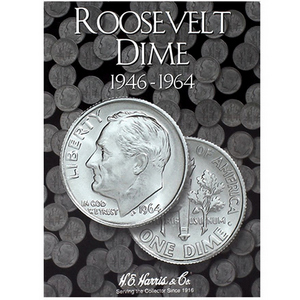 1946-1964 P&D Mint Roosevelt Dime Set in Album BU Condition 1946-1964 P&D Mint Roosevelt Dime Set in Album BU Condition