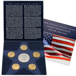 2008 United States Mint Annual Uncircualted Dollar Coin Set 2008 United States Mint Annual Uncircualted Dollar Coin Set