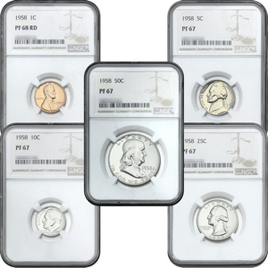 1958 Proof Set PF67 NGC Brown Label
