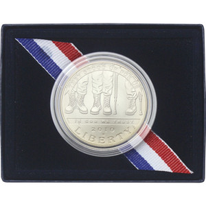 2010 W Disabled Veterans Silver Dollar BU Coin in OGP 2010 W Disabled Veterans Silver Dollar BU Coin in OGP