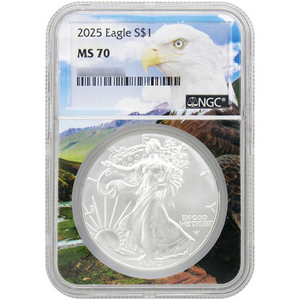 2025 Silver American Eagle Coin MS70 NGC Eagle Core 2025 Silver American Eagle Coin MS70 NGC Eagle Core