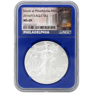 2016(P) Struck at Philadelphia SAE MS69 NGC Blue Core Liberty Bell Label 2016(P) Struck at Philadelphia SAE MS69 NGC Blue Core Liberty Bell Label