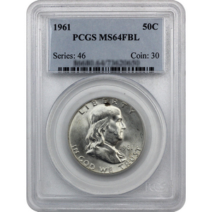 1961 Franklin Half Dollar MS64 FBL PCGS