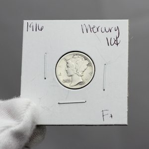 1916 Mercury Dime Silver F/VF Condition 1916 Mercury Dime Silver F/VF Condition
