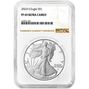 2024 S Silver American Eagle Coin PF69 UC NGC Brown Label 2024 S Silver American Eagle Coin PF69 UC NGC Brown Label