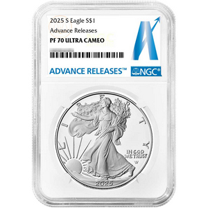 2025 S Silver American Eagle Coin PF70 UC NGC Advanced Releases 2025 S Silver American Eagle Coin PF70 UC NGC Advanced Releases