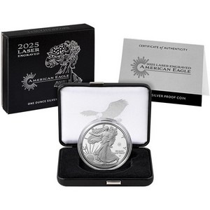 2025 W Silver American Eagle Laser Engraved Privy Coin in OGP