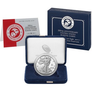 2025 P Silver American Eagle United States Marine Corps Privy Proof Coin in OGP