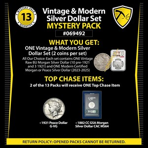 Vintage & Modern Silver Dollar Set Mystery Pack #069492