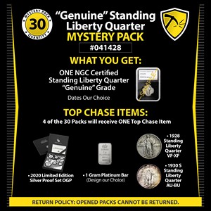 NGC Certified Genuine Coin Mystery Pack #278567 NGC Certified Genuine Coin Mystery Pack #278567