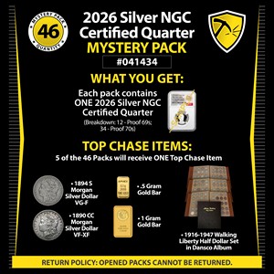 2026 Silver NGC Certified Quarter Mystery Pack #041434