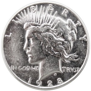 1928 S Peace Dollar VF/XF Condition 1928 S Peace Dollar VF/XF Condition