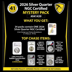 2026 Silver Quarter NGC Certified Mystery Pack #041439
