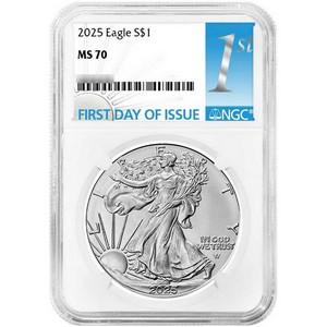 2025 Silver American Eagle Coin MS70 FDI NGC 1st Label