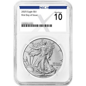 2025 Silver American Eagle Coin MS10 FDI NGCX Label 2025 Silver American Eagle Coin MS10 FDI NGCX Label
