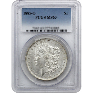 1885 O Morgan Silver Dollar MS63 PCGS