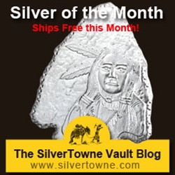 Arrowhead Shaped 1oz .999 Silver Medallion – The July 2013 Silver of the Month Arrowhead Shaped 1oz .999 Silver Medallion – The July 2013 Silver of the Month