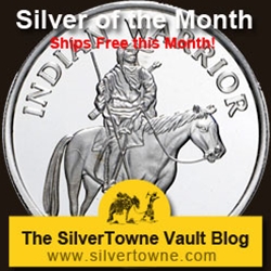 Indian on Horseback 1oz .999 Silver Medallion - The August 2013 Silver of the Month Indian on Horseback 1oz .999 Silver Medallion - The August 2013 Silver of the Month
