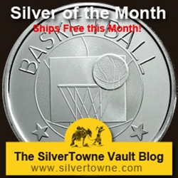 Basketball 1oz .999 Silver Medallion - The March 2014 Silver of the Month Basketball 1oz .999 Silver Medallion - The March 2014 Silver of the Month