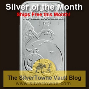 Happy Halloween Scary 1oz .999 Silver Bar – The October 2014 Silver of the Month Happy Halloween Scary 1oz .999 Silver Bar – The October 2014 Silver of the Month