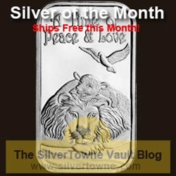 Lion and The Lamb 1oz .999 Silver Bar - The December 2014 Silver of the Month Lion and The Lamb 1oz .999 Silver Bar - The December 2014 Silver of the Month
