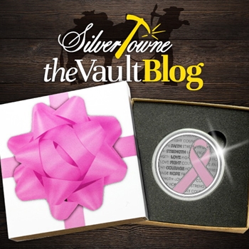 NEW RELEASE! Pink Breast Cancer Awareness Ribbon 1oz Silver Medallion NEW RELEASE! Pink Breast Cancer Awareness Ribbon 1oz Silver Medallion