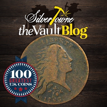 100 Greatest U.S. Coin Series: 1793 "Strawberry Leaf" Flowing Hair, Wreath Reverse Large Cent 100 Greatest U.S. Coin Series: 1793 "Strawberry Leaf" Flowing Hair, Wreath Reverse Large Cent