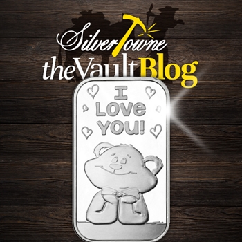 Silver of the Month: I Love You Daydreaming Teddy Bear 1oz .999 Silver Bar Silver of the Month: I Love You Daydreaming Teddy Bear 1oz .999 Silver Bar