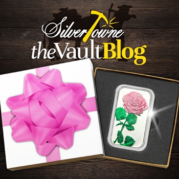 Silver of the Month: Pink Rose 1oz .999 Silver Bar Enameled Silver of the Month: Pink Rose 1oz .999 Silver Bar Enameled