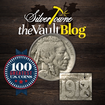 100 Greatest U.S. Coins Series: 1918-D, 8 Over 7 Buffalo Nickel 100 Greatest U.S. Coins Series: 1918-D, 8 Over 7 Buffalo Nickel