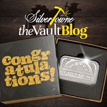 Silver of the Month: Happy Retirement 1oz .999 Silver Bar Dated 2020 Silver of the Month: Happy Retirement 1oz .999 Silver Bar Dated 2020