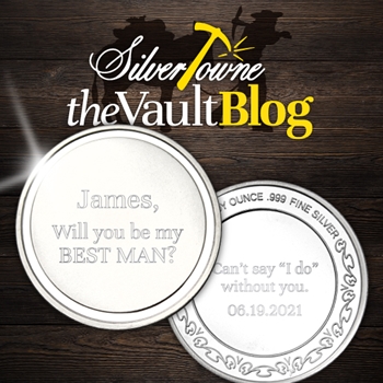 Blank .999 Silver Bullion: The PERFECT Wedding Party Gift Blank .999 Silver Bullion: The PERFECT Wedding Party Gift