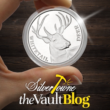 Silver Of the Month: Whitetail Deer 1oz .999 Silver Medallion Silver Of the Month: Whitetail Deer 1oz .999 Silver Medallion