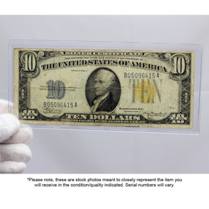 Series 1934A North African $10 Silver Certificate Note VG/VF Condition Series 1934A North African $10 Silver Certificate Note VG/VF Condition