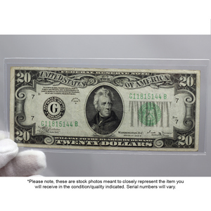 Series 1934A $20 Federal Reserve Note VG/F Condition Series 1934A $20 Federal Reserve Note VG/F Condition