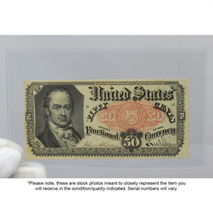 1875 Fifty Cent Fractional Currency Note EF/AU Condition