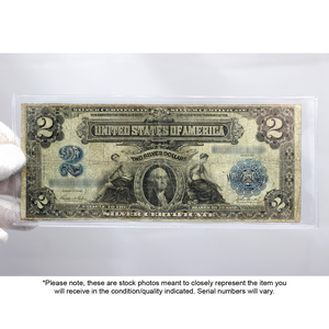1899 $2 Silver Certificate G/VG Condition 1899 $2 Silver Certificate G/VG Condition