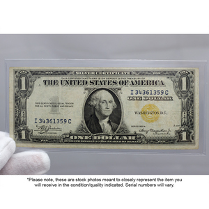 Series 1935A North African $1 Silver Certificate Note EF/AU Condition