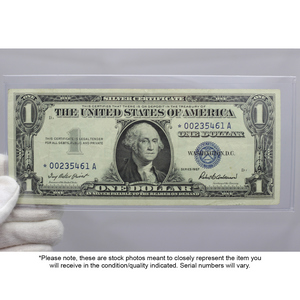 Series 1935/1957 $1 Star Silver Certificate VG/AU Condition Series 1935/1957 $1 Star Silver Certificate VG/AU Condition