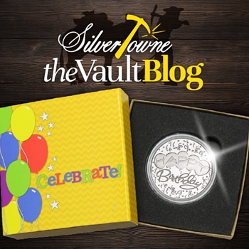Silver of The Month: Happy Birthday Balloons 1oz .999 Silver Medallion Dated 2023 Silver of The Month: Happy Birthday Balloons 1oz .999 Silver Medallion Dated 2023