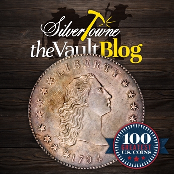100 Greatest U.S. Coins Series: 1794 Flowing Hair Silver Dollar 100 Greatest U.S. Coins Series: 1794 Flowing Hair Silver Dollar