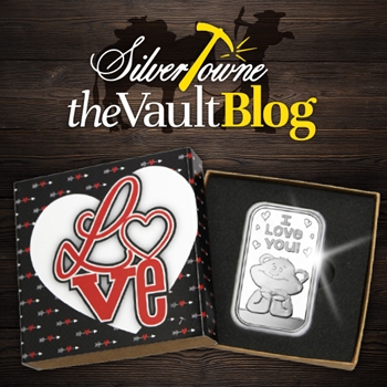 Silver of the Month: I Love You Daydreaming Teddy Bear 1oz .999 Silver Bar