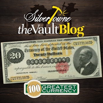 100 Greatest American Currency Notes Series: Series of 1882 $20 Ocean Telegraph Gold Certificate