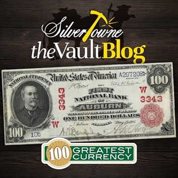 100 Greatest American Currency Notes Series: Portrait of a Numismatist $100 National Bank Note, Series of 1902, Red Seal