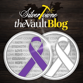 Awareness Ribbon Silver Bullion Available